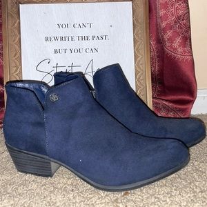 Blue Ankle Boots